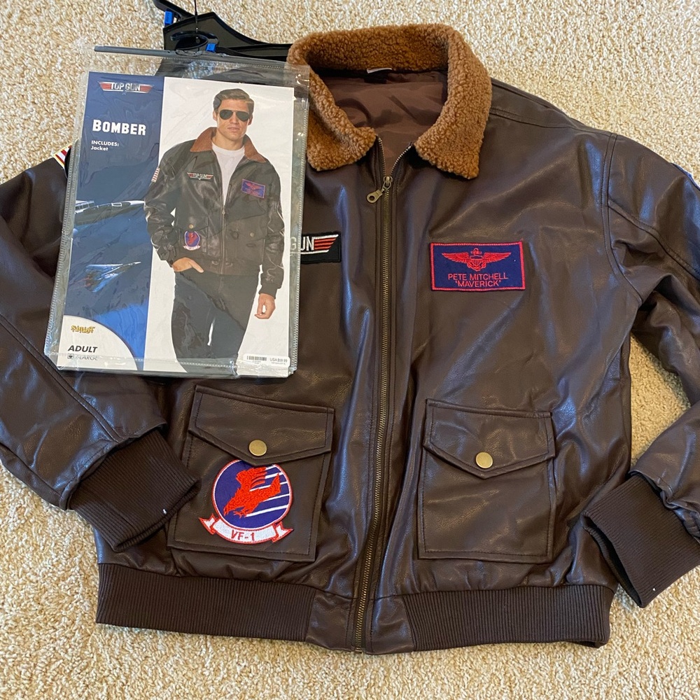 Top Gun Bomber Jacket for Halloween. Maverick Adult X-Large